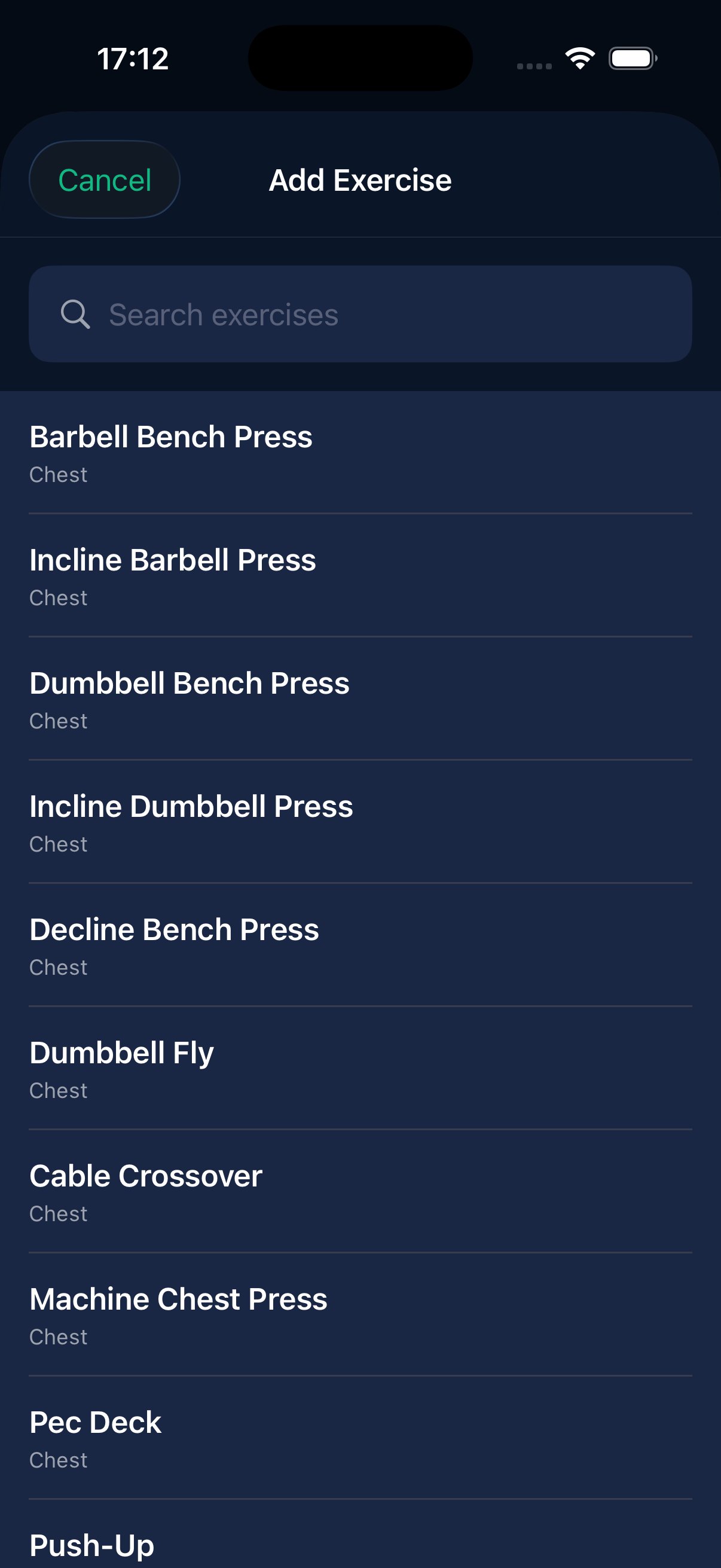Exercise library